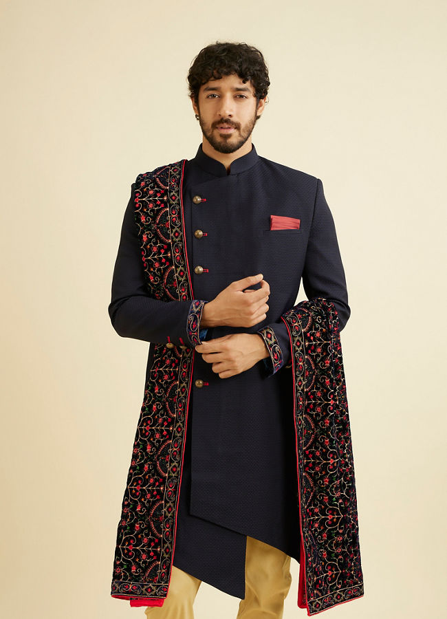 Classy Blue Indo Western Set